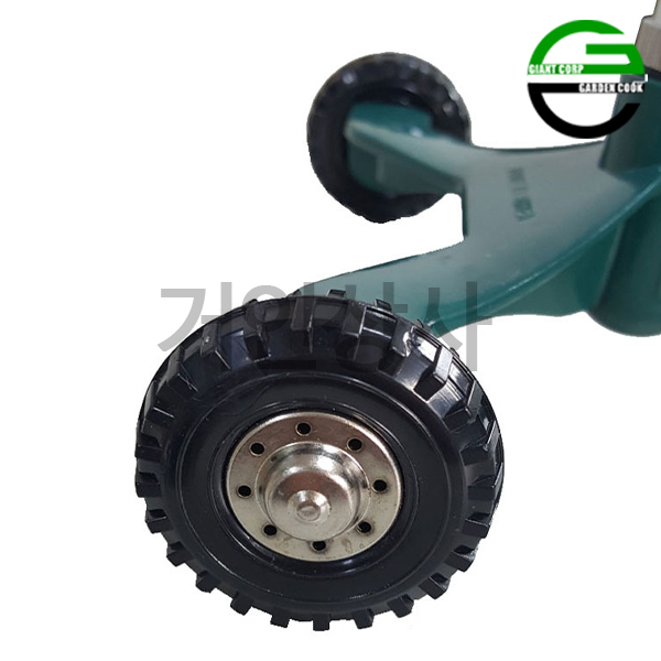 가든쿡 스프링클러 세트 KR-8321A(바퀴형) / 삼발이 농사용 잔디 정원 이동식 회전
