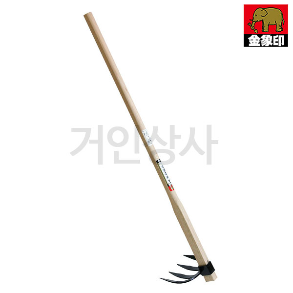 코끼리표 금상인 규슈 4발 괭이/일제 쇠스랑 긴괭이 땅고르기 잡초제거기 잡초 농기구 일본