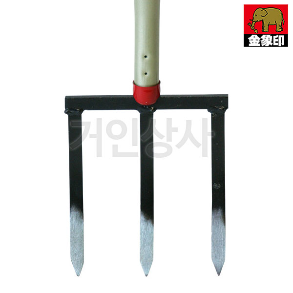코끼리표 금상인 3발포크 /포크삽 갈고리삽 농기구포크 세발포크 삼지창 쇠스랑 땅파기 일제