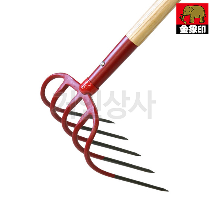 일제 코끼리표 금상인 감자포크 L-PTF5 / 무용접 5발 감자캐기 수확용 농기구 텃밭