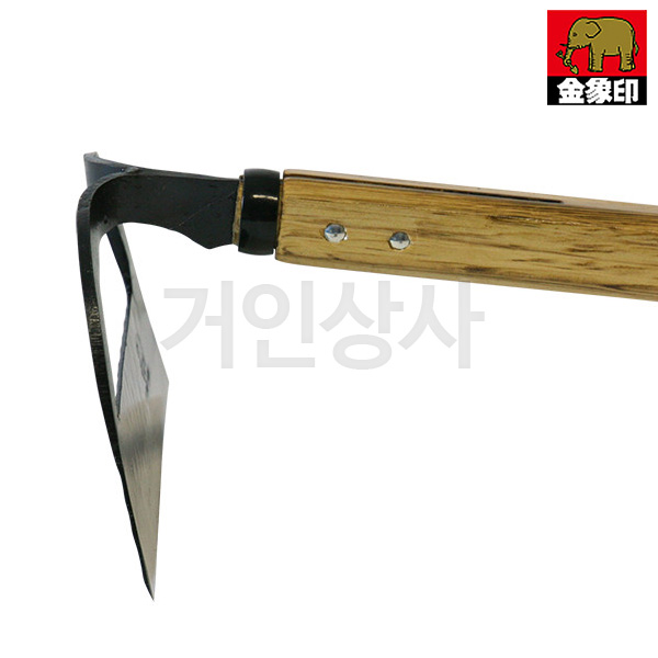 코끼리표 금상인 장대 수타 반달호미 210/일제 선호미 긴호미 잡초제거기 선낫 잡초 호미