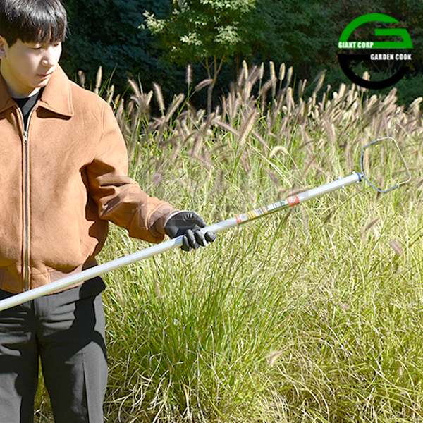 가든쿡 스텐 장대 잡초제거기 GC-0140 (톱니형) 선호미 잡초호미 정원 텃밭 농기구 낫